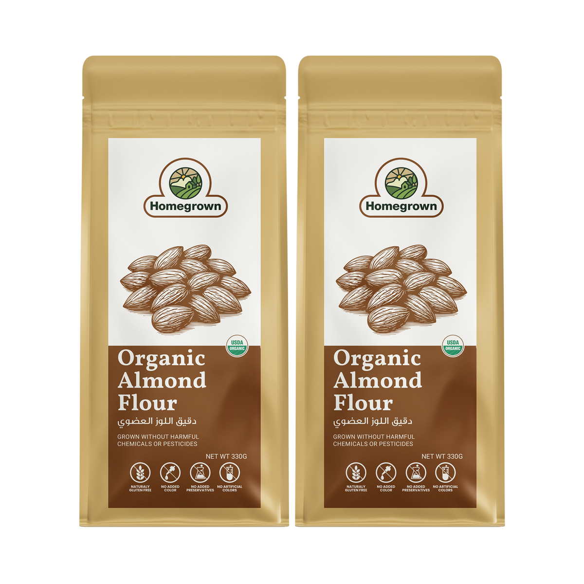 Homegrown 100% Organic Almond Flour