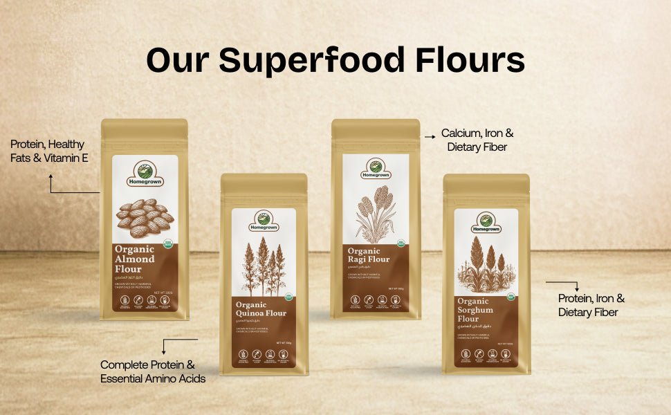 Homegrown 100% Organic Almond Flour (330g)