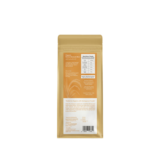 Homegrown Organic Brown Basmati Rice (1kg)