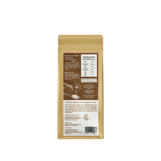 Homegrown Organic Crushed Flax Seeds (200g)