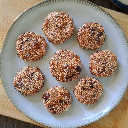 3-Ingredient Date Sesame Bites