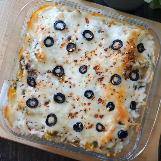 Cheesy Veggie Millet Bake