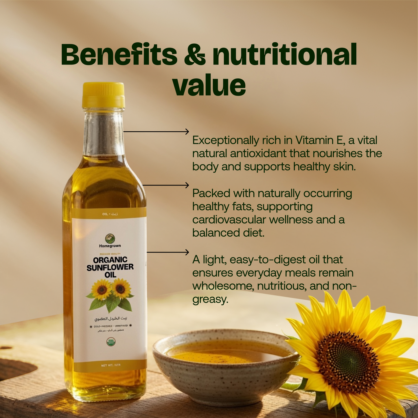 Homegrown Organic Sunflower Oil