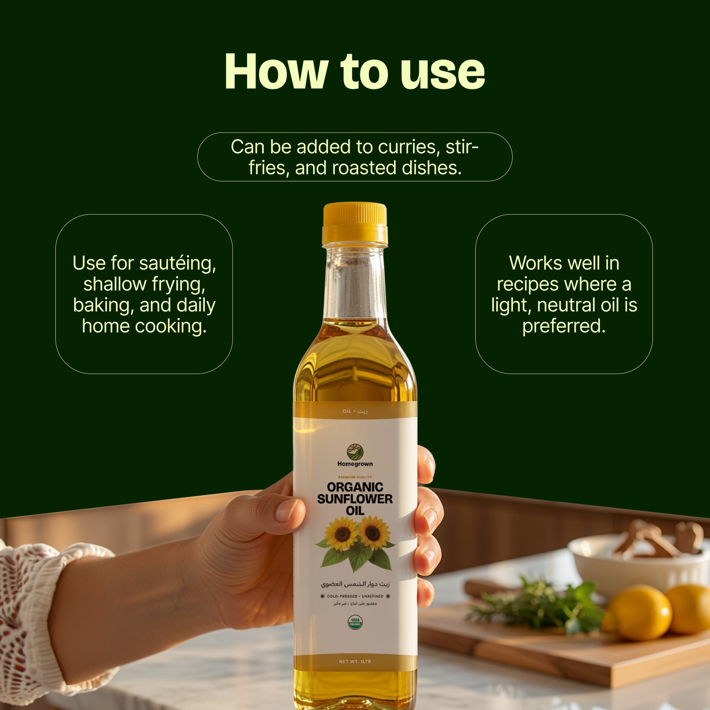 Homegrown Organic Sunflower Oil