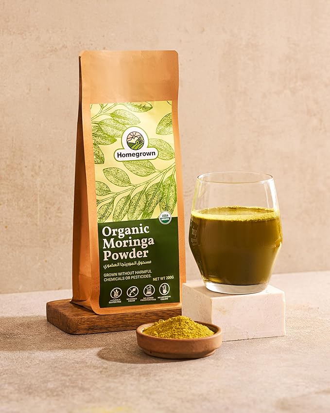 Homegrown Organic Moringa Powder (200g)