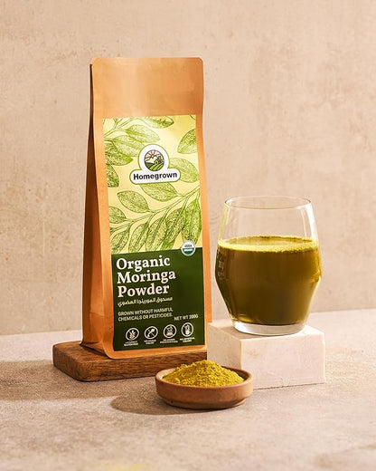 Homegrown Organic Moringa Powder (200g)