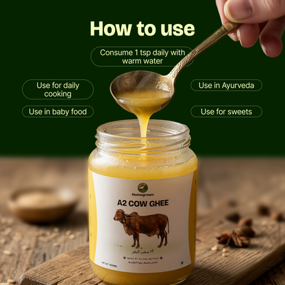 Homegrown A2 Cow Ghee