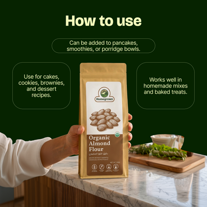 Homegrown 100% Organic Almond Flour