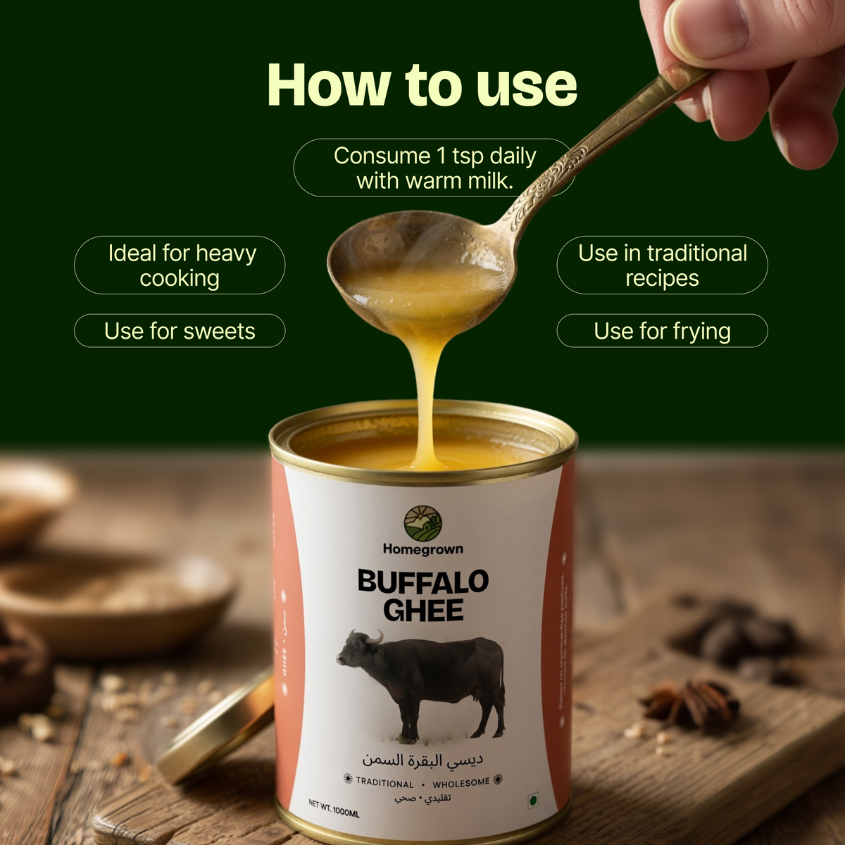 Homegrown Buffalo Ghee