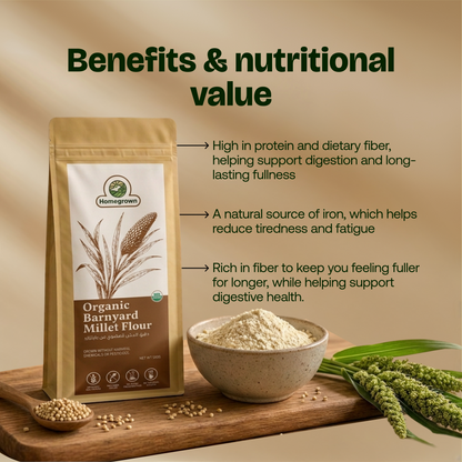 Homegrown Organic Barnyard Millet Flour