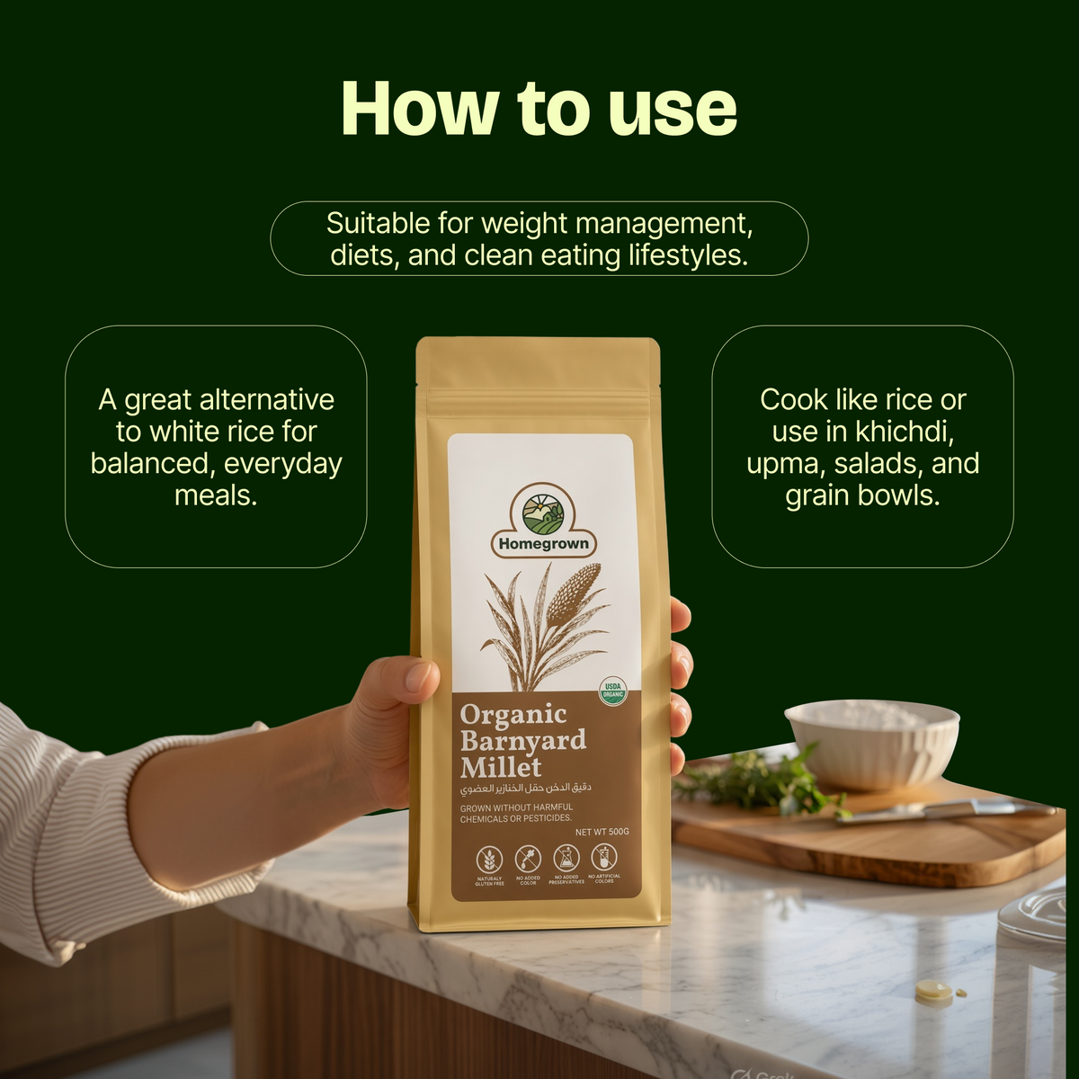Homegrown Organic Barnyard Millet