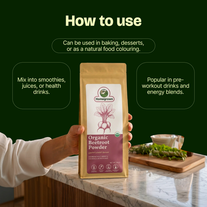Homegrown Organic Beetroot Powder (200g)