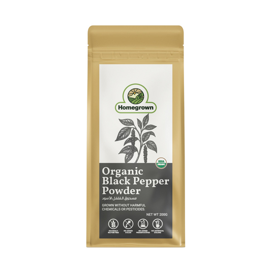 Homegrown Organic Black Pepper Powder (200g)