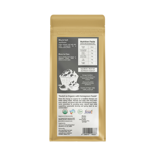 Homegrown Organic Black Salt (330g)