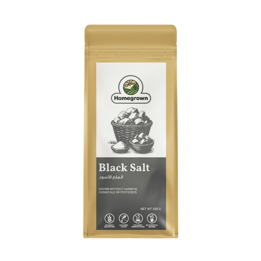 Homegrown Organic Black Salt (330g)