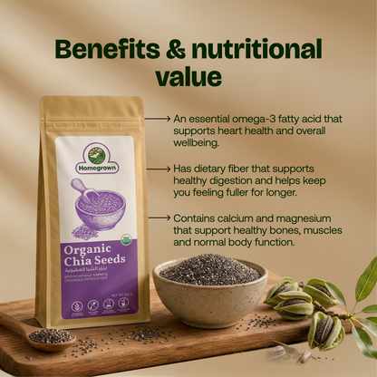 Homegrown Organic Chia Seeds (200g)