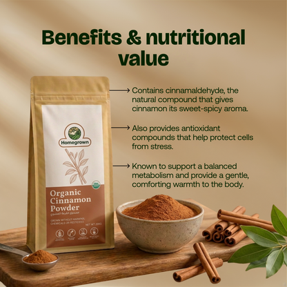 Homegrown Organic Cinnamon Powder (200g)