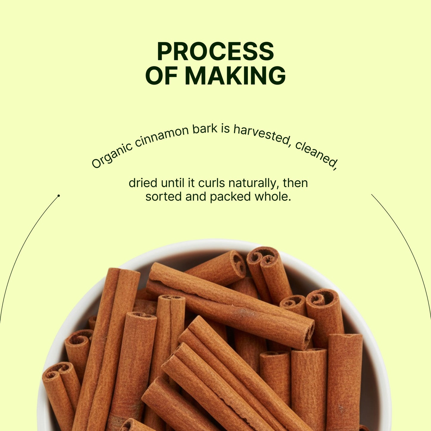Homegrown Organic Cinnamon Sticks (Bark) (100g)
