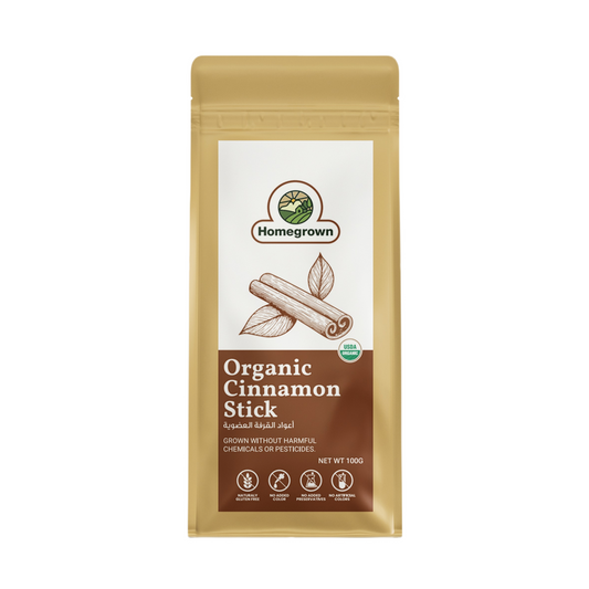 Homegrown Organic Cinnamon Sticks (Bark) (100g)