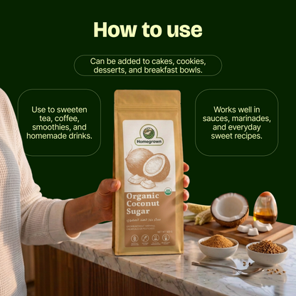Homegrown Organic Coconut Sugar (500g)