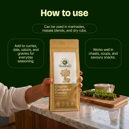 Homegrown Organic Coriander Powder (200g)