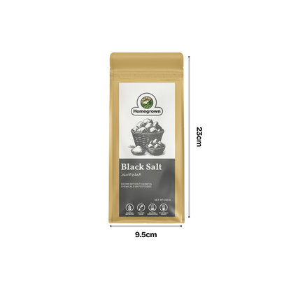 Homegrown Organic Black Salt (330g)