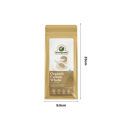 Homegrown Organic Cumin Whole (200g)