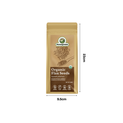 Homegrown Organic Crushed Flax Seeds (200g)