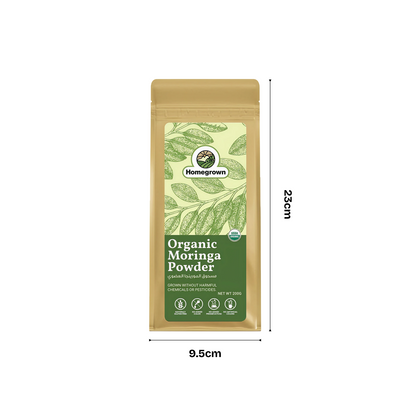 Homegrown Organic Moringa Powder (200g)