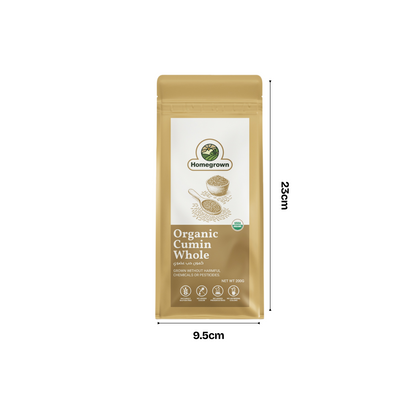 Homegrown Organic Cumin Whole (200g)