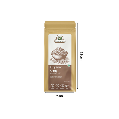 Homegrown Organic Rolled Oats (500g)