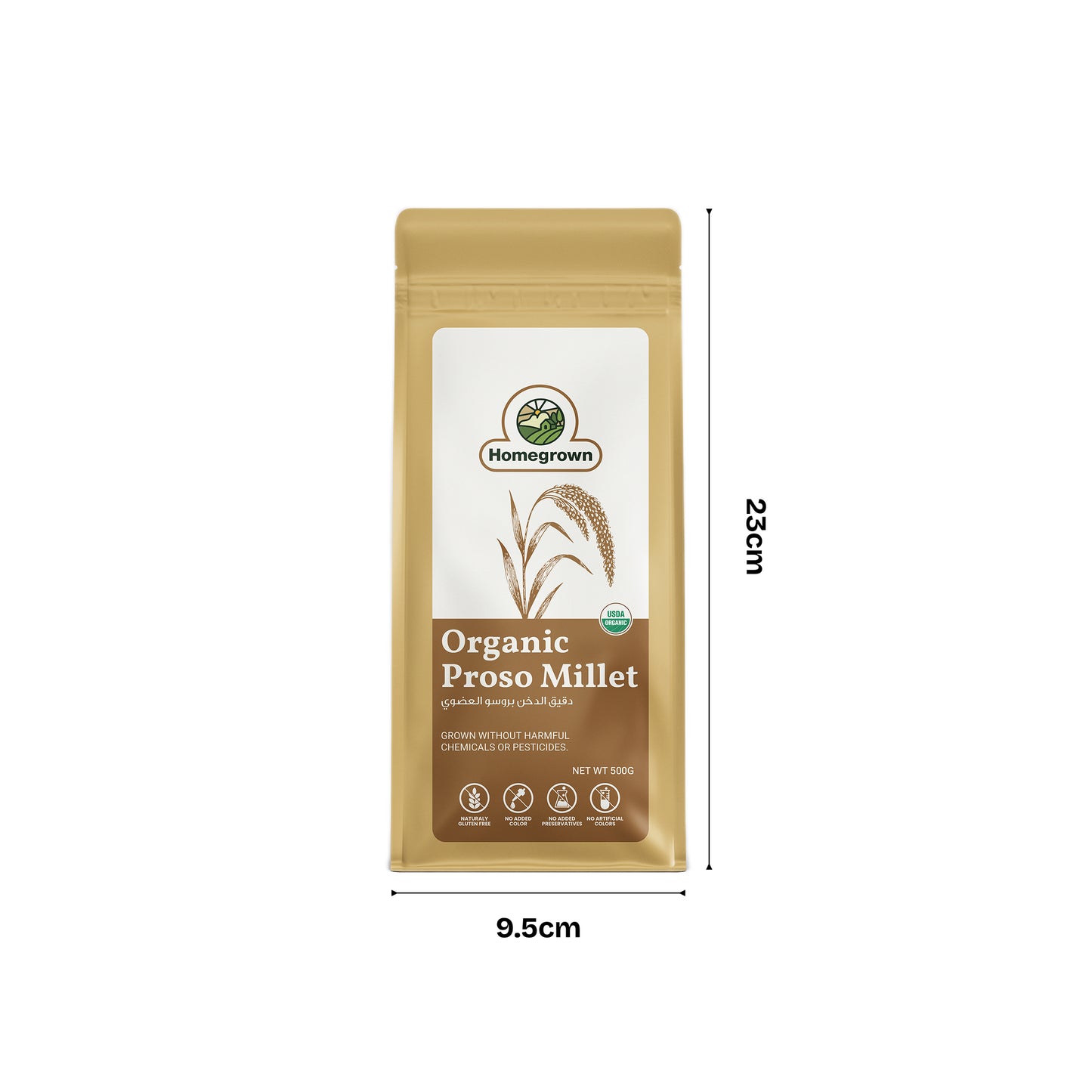 Homegrown Organic Proso Millet (500g)