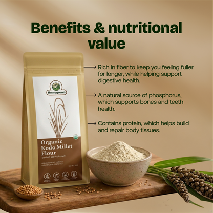 Homegrown Organic Kodo Millet Flour