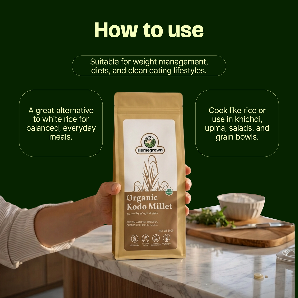Homegrown Organic Kodo Millet