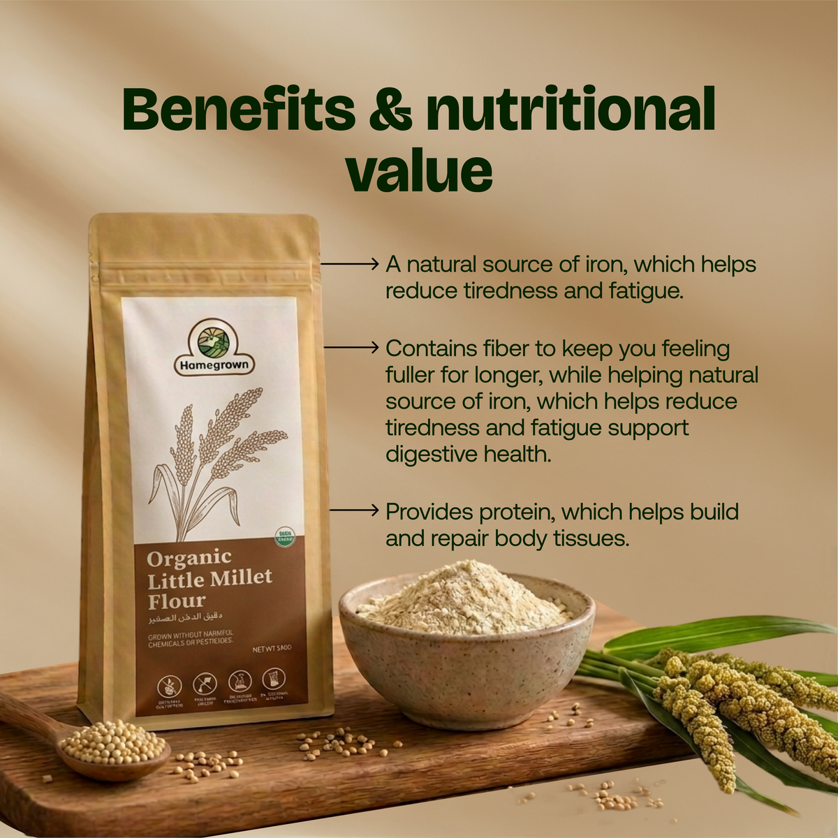 Homegrown Organic Little Millet Flour