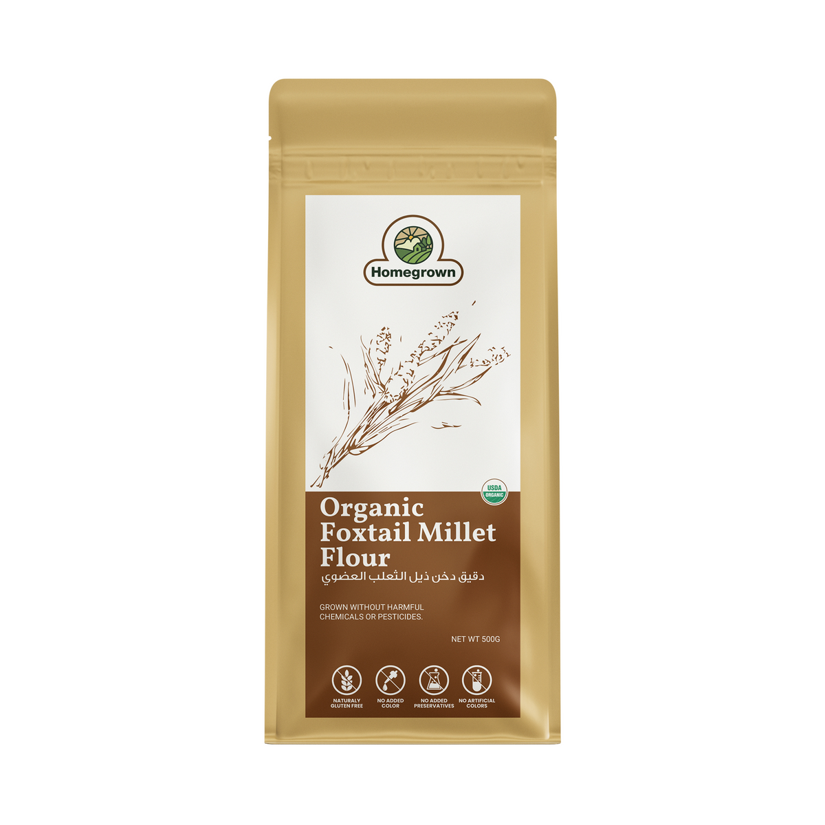 Homegrown Organic Foxtail Millet Flour