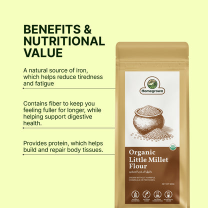 Homegrown Organic Little Millet Flour (500g)