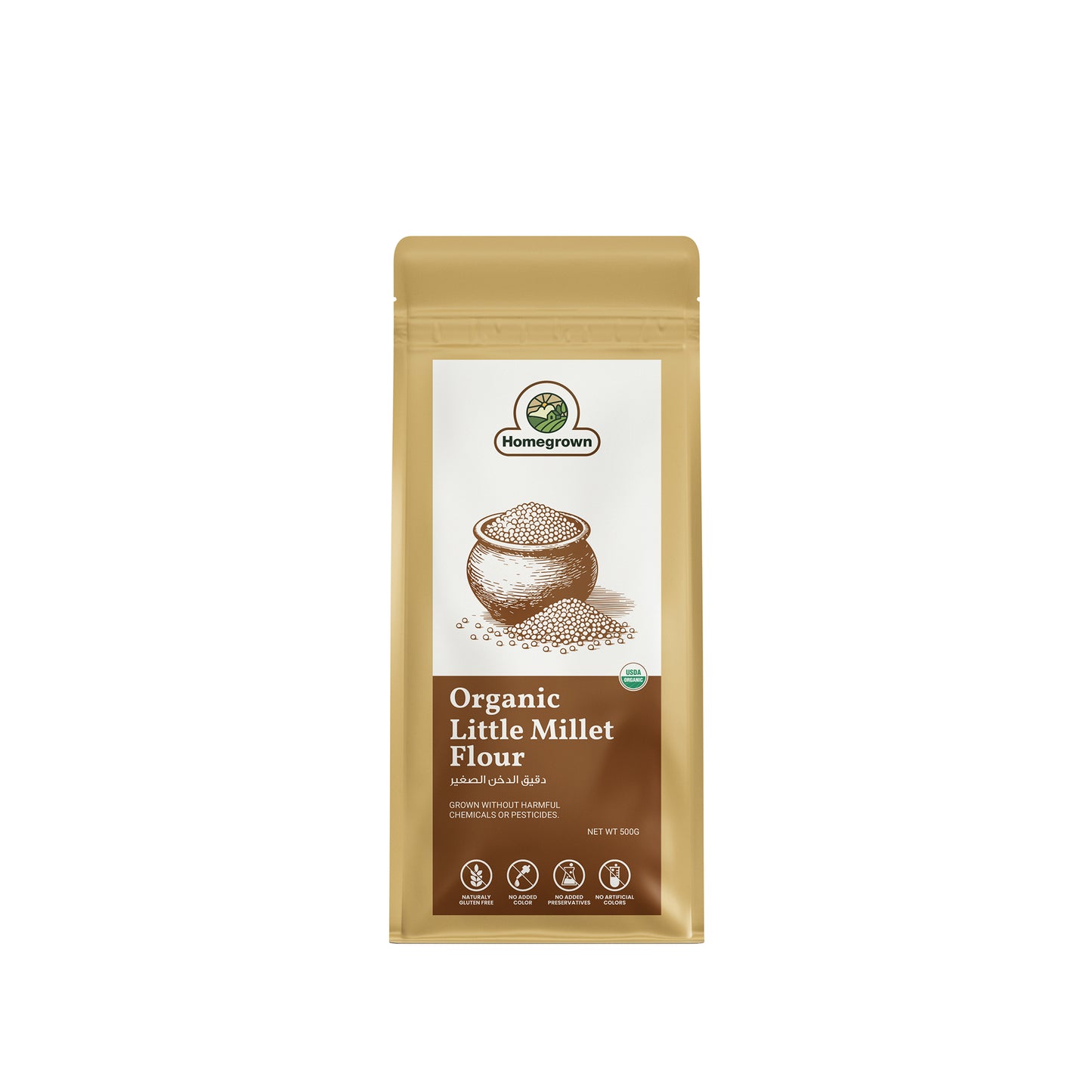 Homegrown Organic Little Millet Flour (500g)