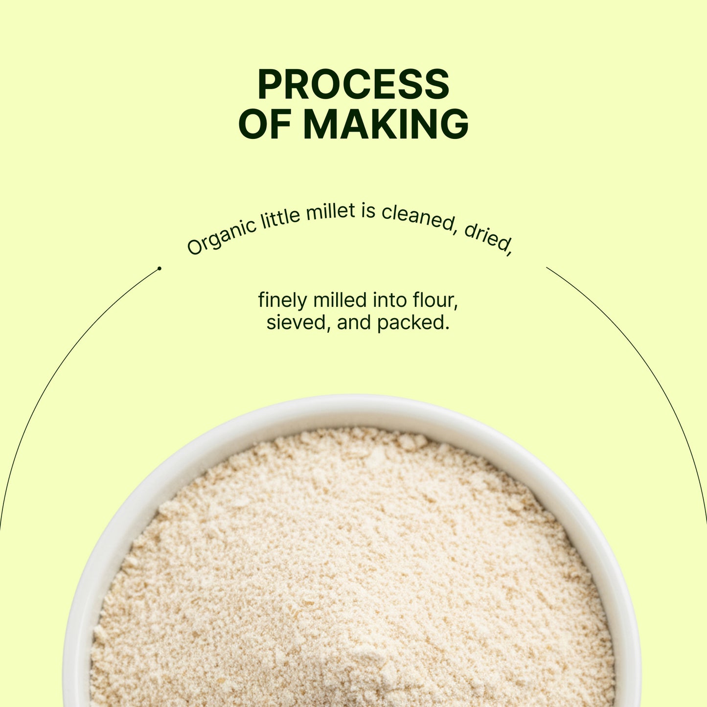 Homegrown Organic Little Millet Flour (500g)