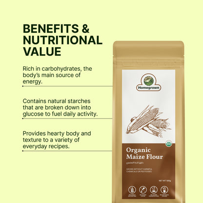 Homegrown Organic Maize Flour (500g)