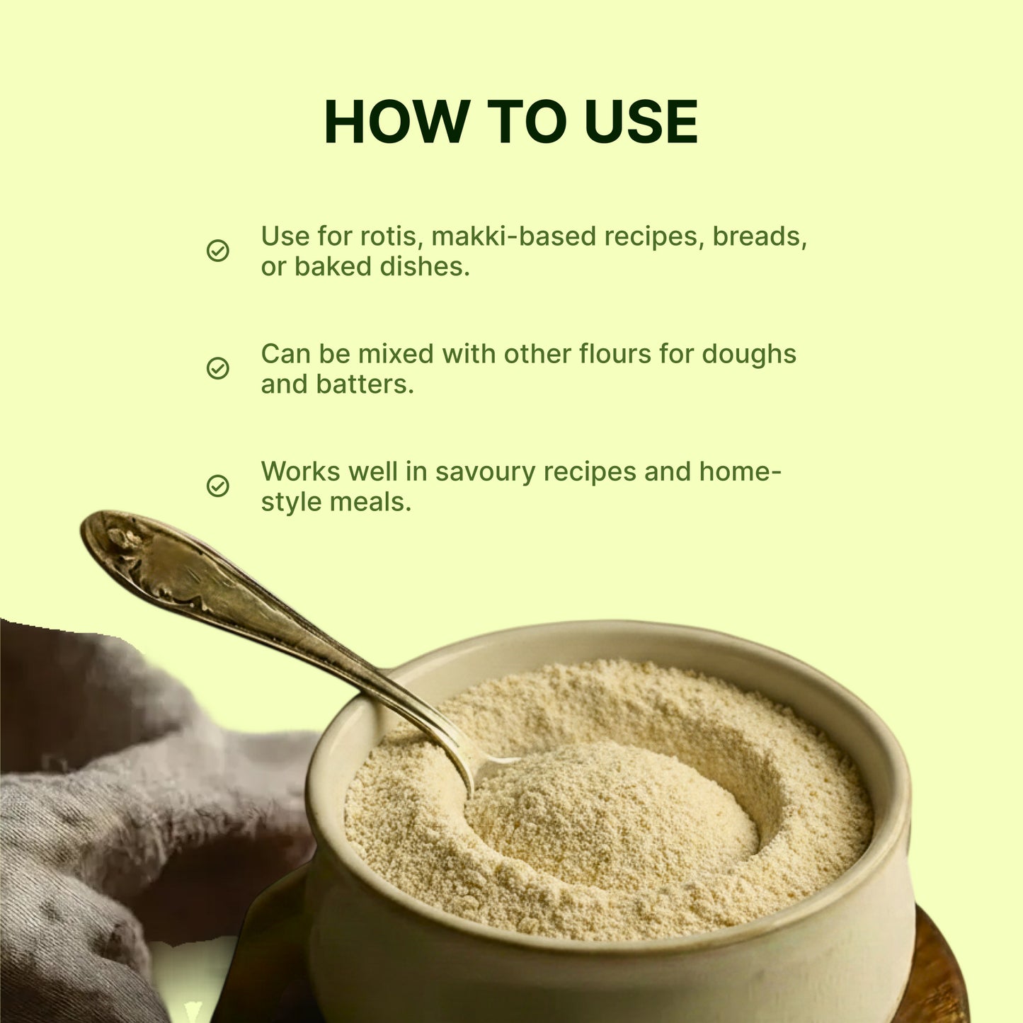 Homegrown Organic Maize Flour (500g)