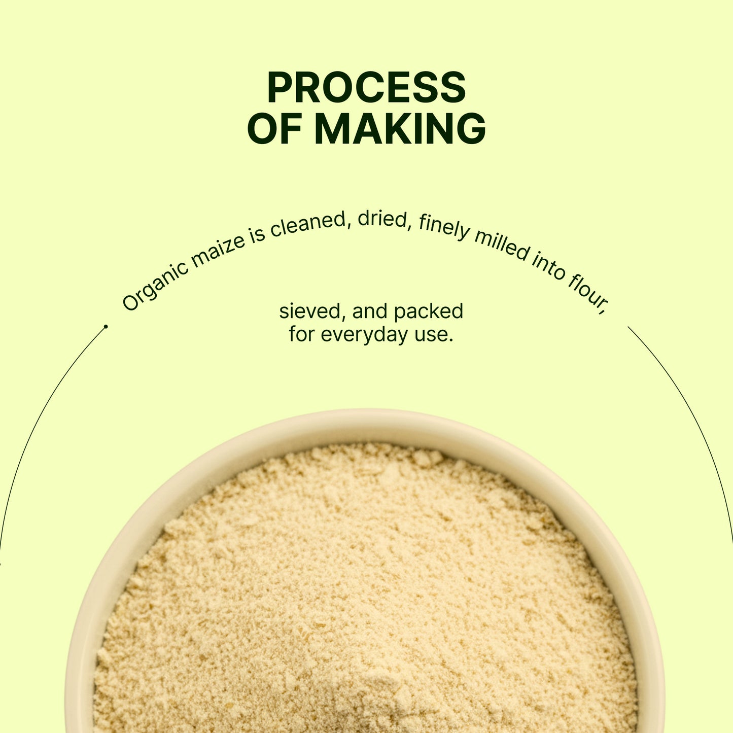 Homegrown Organic Maize Flour (500g)