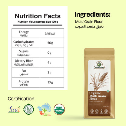 Homegrown Organic Multi Grain Flour (500g)