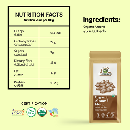 Homegrown 100% Organic Almond Flour