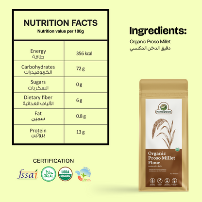 Homegrown Organic Proso Millet Flour