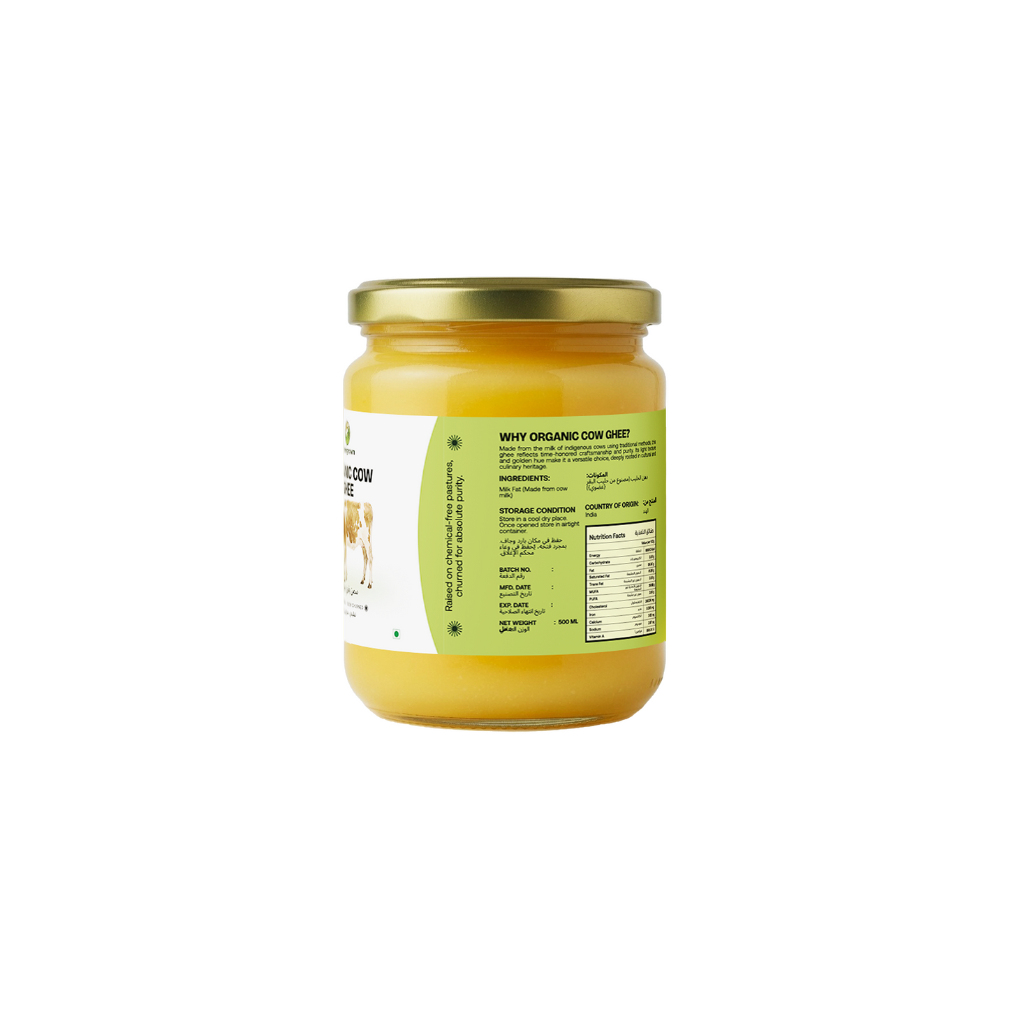 Homegrown Organic Cow Ghee