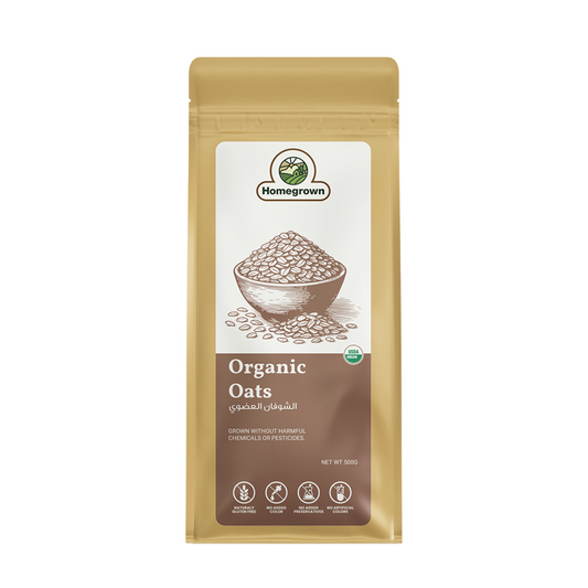 Homegrown Organic Rolled Oats (500g)