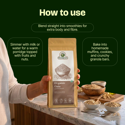 Homegrown Organic Rolled Oats (500g)