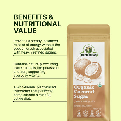 Homegrown Organic Coconut Sugar (500g)