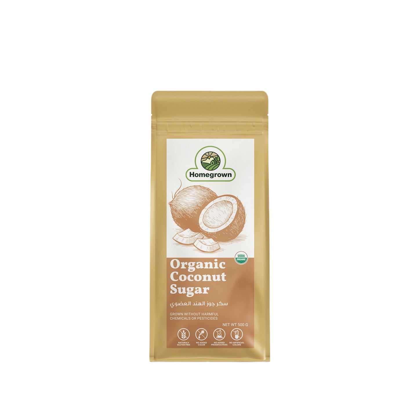 Homegrown Organic Coconut Sugar (500g)